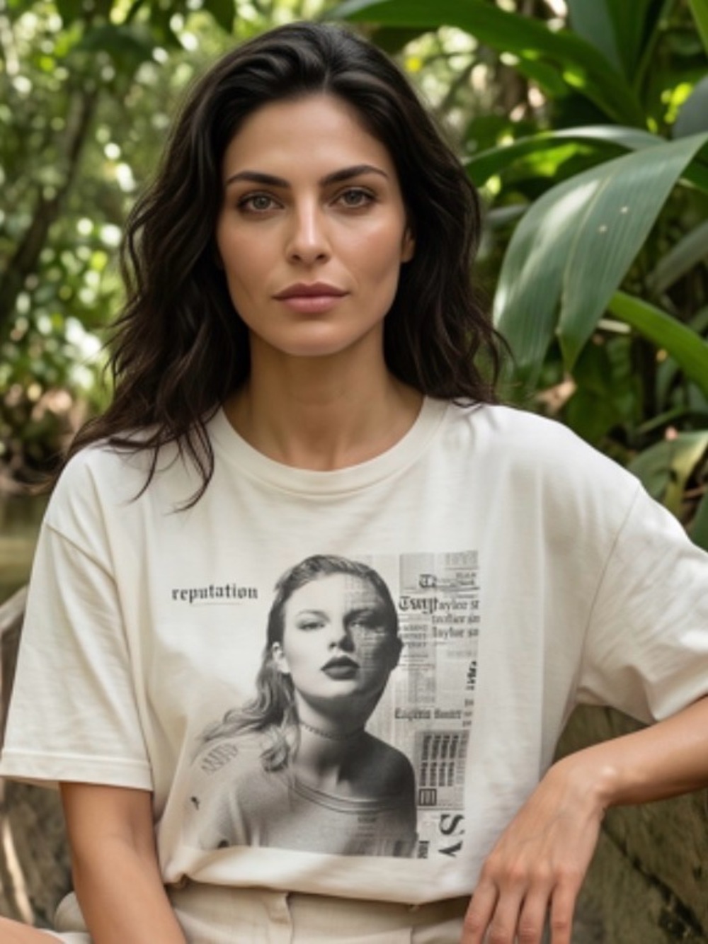 VTG Style Taylor Swift Reputation Tee XXL Off-White